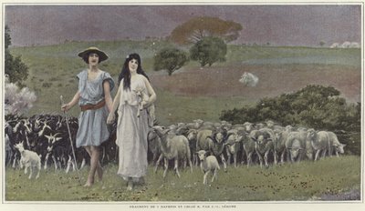 ダフニスとクロエ、ジャン・レオン・ジェローム 作： ジャン・レオン・ジェローム